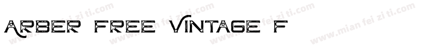 Arber Free Vintage F字体转换